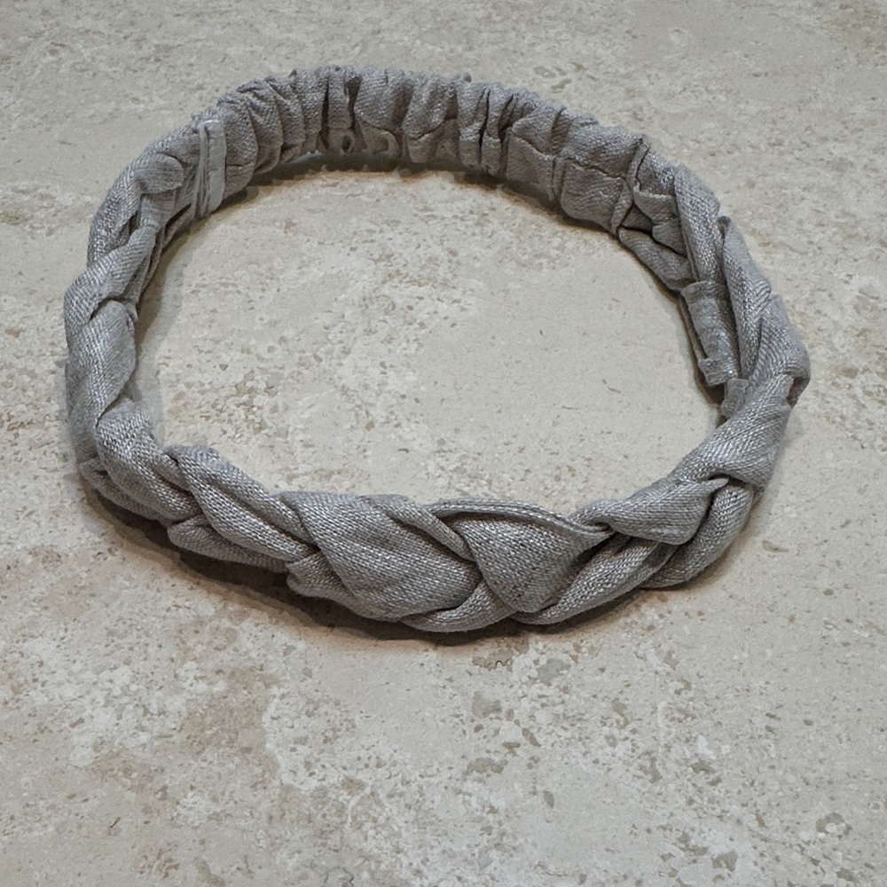 Jacadi Braided Linen Hairband - Beige One size